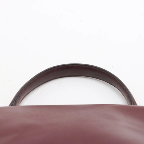 Hermes Kelly 35 Le Tournay Leather Handbag Rouge H - Picture 6 of 14